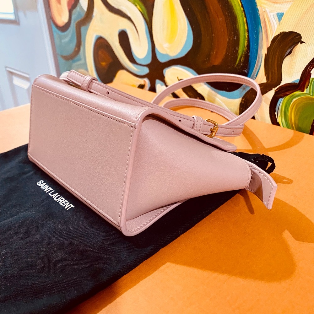 🛑SOLD🛑 💖💖💖Authentic YSL Pink Calfskin Toy Cabas Bag - Picture 7 of 16